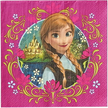 Disney Princess 1st Birthday Metallic Beverage Party Napkins 5 x 5 16 Ct. Disney Princess 1st Birthday Metallic Beverage Party Napkins 5 x 5 16 Ct.